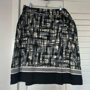 A line cotton skirt